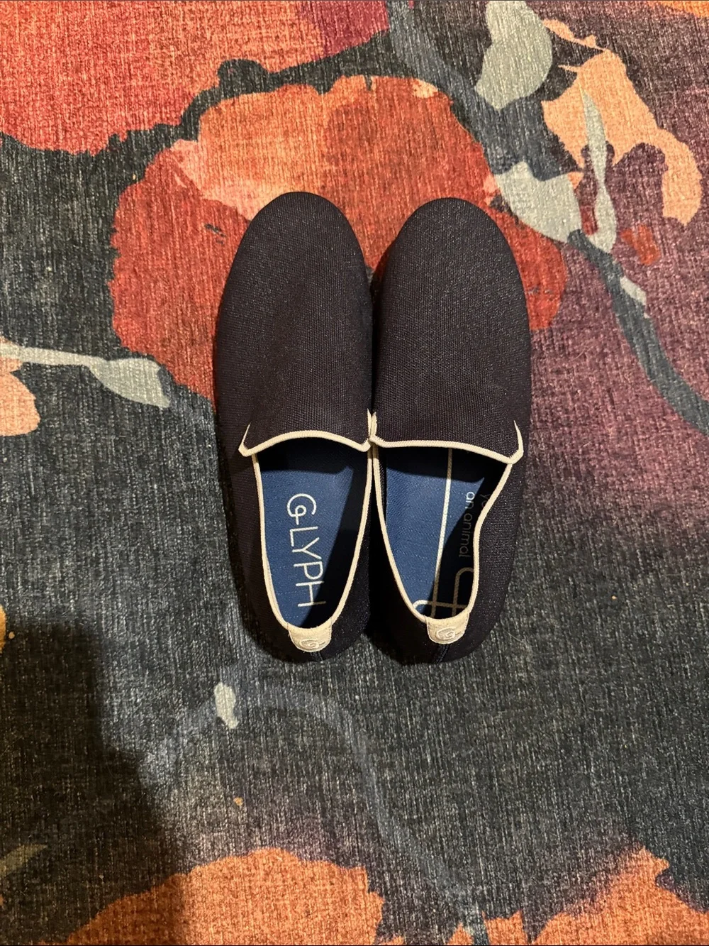 Almost New Glyph Men’s knit loafers Marlin Blue Sz 10 fits 9-9.5